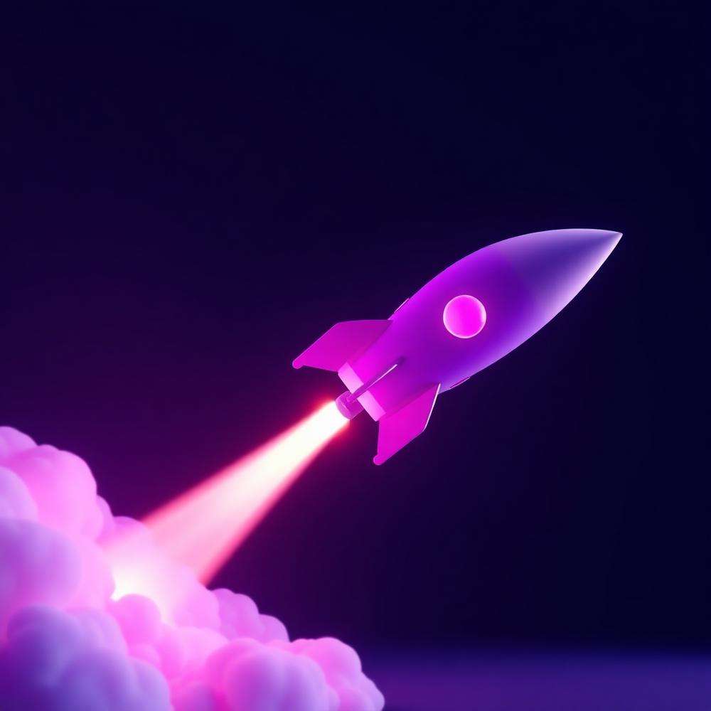 Rocket lifting off
